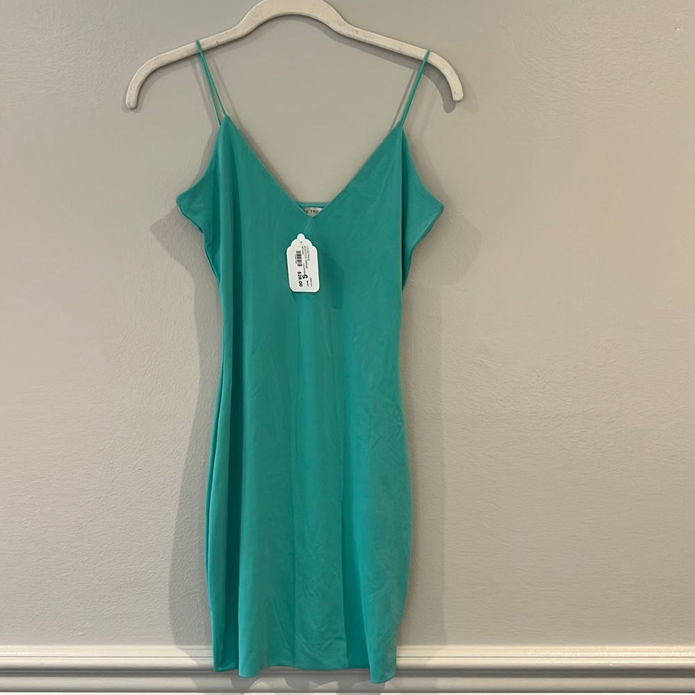 soft blue dress